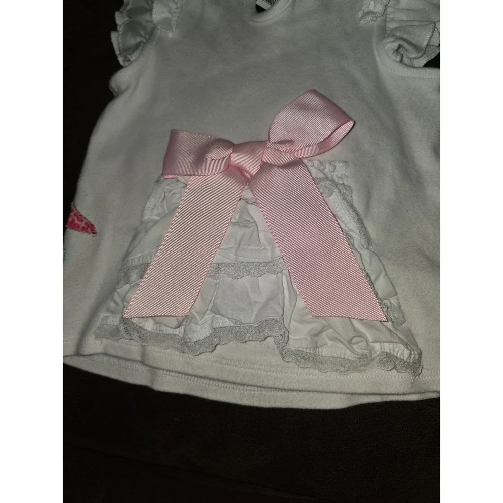 Mud‎ pie butterfly spring outfit top and flared leggings size 3t